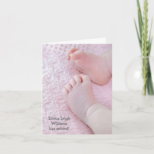 Anuncio Baby Girl Birth Announcement