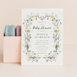 Anuncio Baby in Bloom Wildflower Baby Shower Invitation