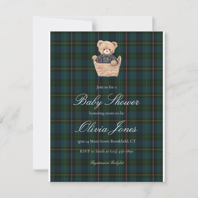 Anuncio Baby Shower Invitation Card (Anverso)