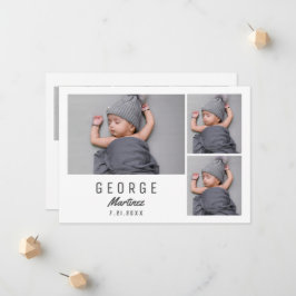 Anuncio Baby Shower neutral de género gracias recién nacid