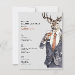 Anuncio Bachelor Party Invitation Men Template