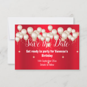 ANUNCIO BALLOON ROJO GUARDAR LA FECHA