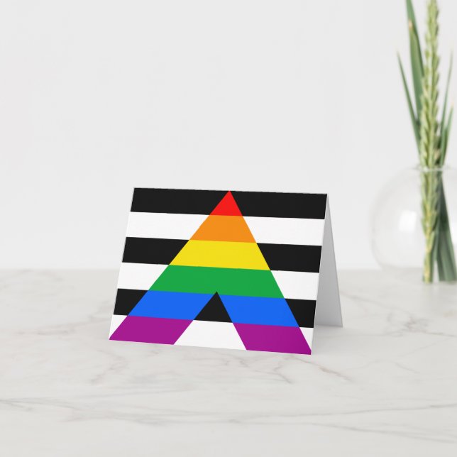 Anuncio Bandera de aliado LGBTQ+ (Anverso)