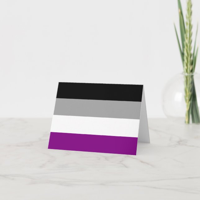 Anuncio Bandera de Orgullo Asexual (Anverso)