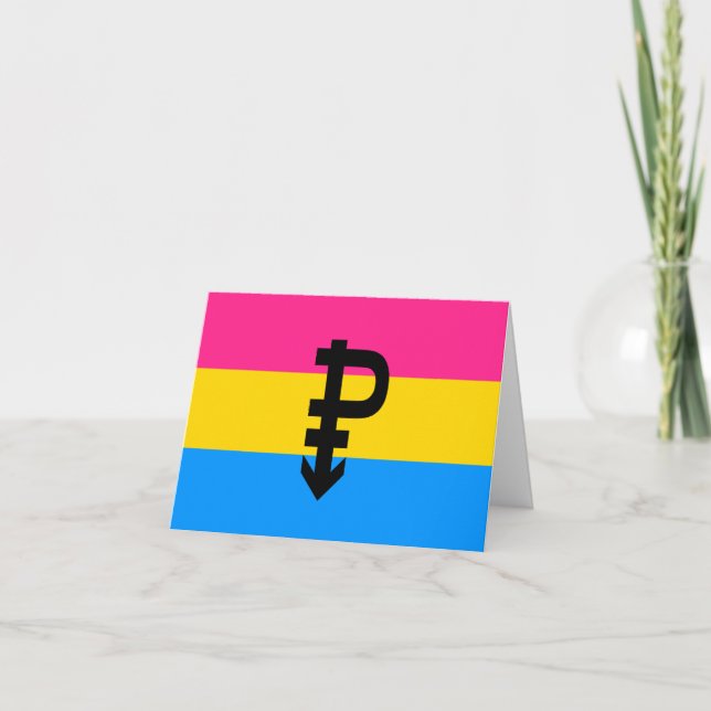 Anuncio Bandera de Orgullo Pansexual (Anverso)