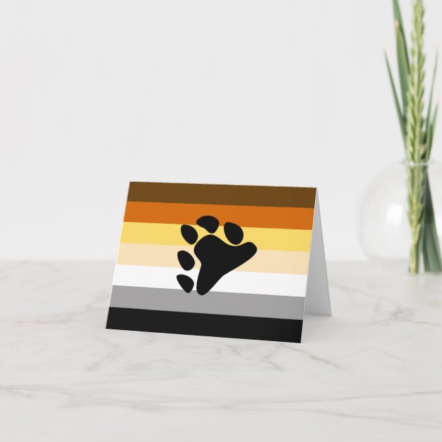 Anuncio Bandera del Orgullo de los Osos con Pata (Anverso)