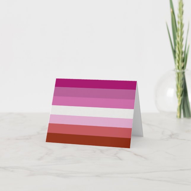 Anuncio Bandera del orgullo lésbico (origen) (Anverso)