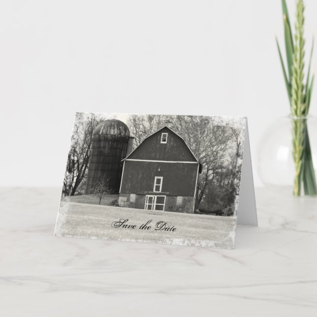 Anuncio Barn Wedding Country Guardar la fecha (Anverso)