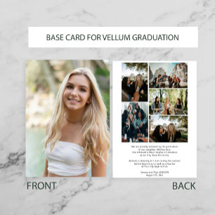 Anuncio BASE de fotos para graduación de superposición de
