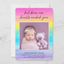 Bebé arco iris | Dios sabía que era oscuro | Nacim