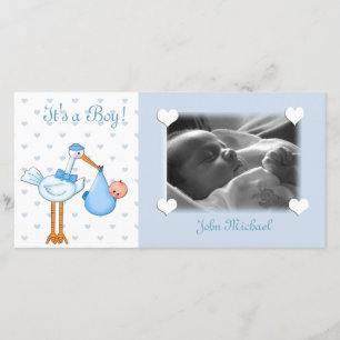 Anuncio Bebé azul de la cigüeña