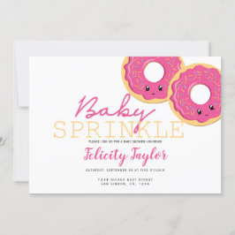 Anuncio Bebé de gemelas rosadas con sprinkles - Cumpleaños