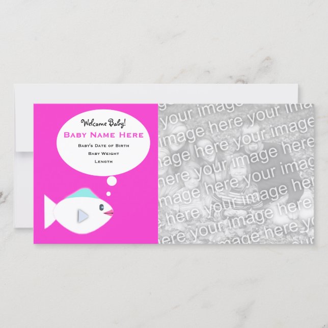 Anuncio Bebé de peces rosados (Anverso)