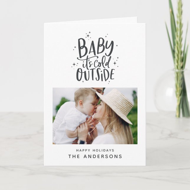 Anuncio Bebé, frío fuera de la foto de los Navidades de ti (Anverso)