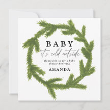 Bebé, hace frío afuera aquarela baby shower