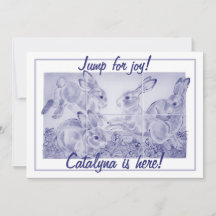 Bebé o niño conejito Nacimiento personalizado