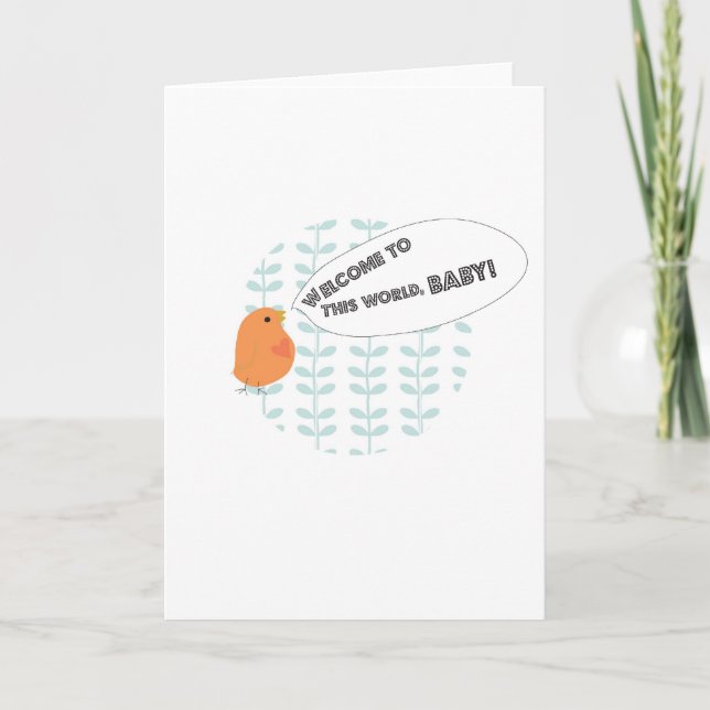 Anuncio ¡Bienvenida Bebé! (Anverso)