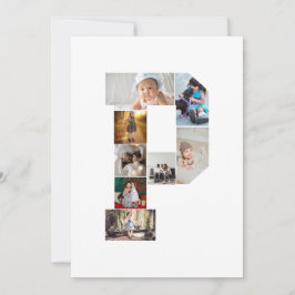 Anuncio Black and White Letter P Photo Collage