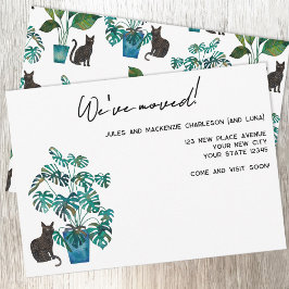 Anuncio Black Cat Houseplant Moving New Home Announcement