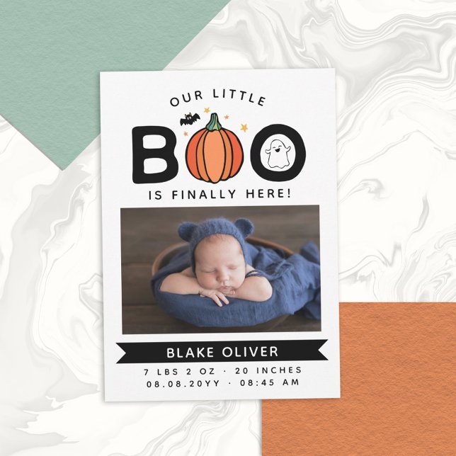 Anuncio Blanco Nuestro Pequeño Boo Finalmente Aquí Bebé de (Subido por el creador)