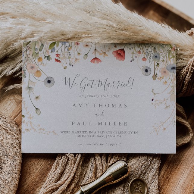 Anuncio Blissful Colorful Boho Wildflower Elopement (Subido por el creador)