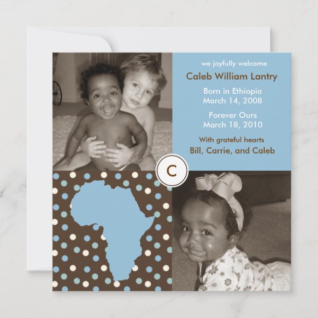 Anuncio Bloque africano: Polkas azules (Anverso)