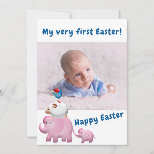 Anuncio Blue Boy First Easter Welcome Photo Baby Nacimient