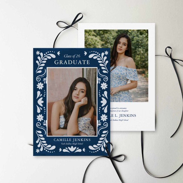 Anuncio  Blue Fiesta Photo Grad Announcement 2026 (Subido por el creador)