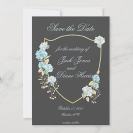 Anuncio Blue Hydreanga Save the Date