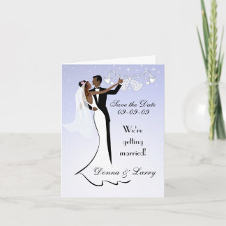 Anuncio Boda afroamericana salva la carta de fecha