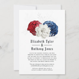 Anuncio Boda Americana con lista de invitados reducida