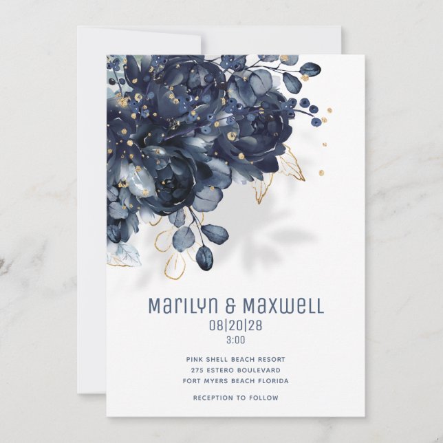 Anuncio Boda blanco y de oro de la Marina espumosa (Anverso)