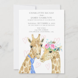 Anuncio Boda Bride Groom Giraffe