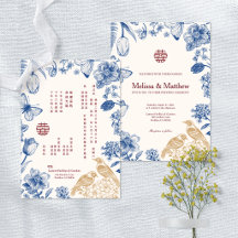 Boda China Floral Bilingüe Urraca
