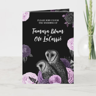 Anuncio Boda de búhos góticos