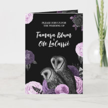 Boda de búhos góticos