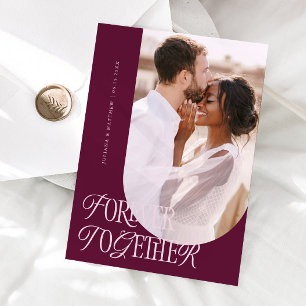 Anuncio Boda de Cranberry Elegante Vintage