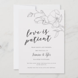 Anuncio Boda de Flores de Magnolia Rústica Pospuesta