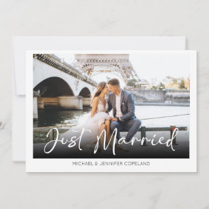 Anuncio Boda de fotografía elegante recién casado