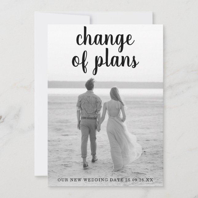 Anuncio Boda de fotografías de escritura a mano en escritu (Anverso)