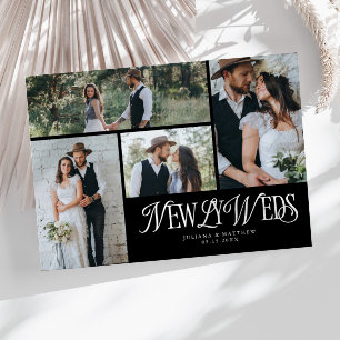 Anuncio Boda de fotografías múltiples de recién casados ne