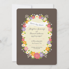 Anuncio Boda de la guirnalda floral de Boho