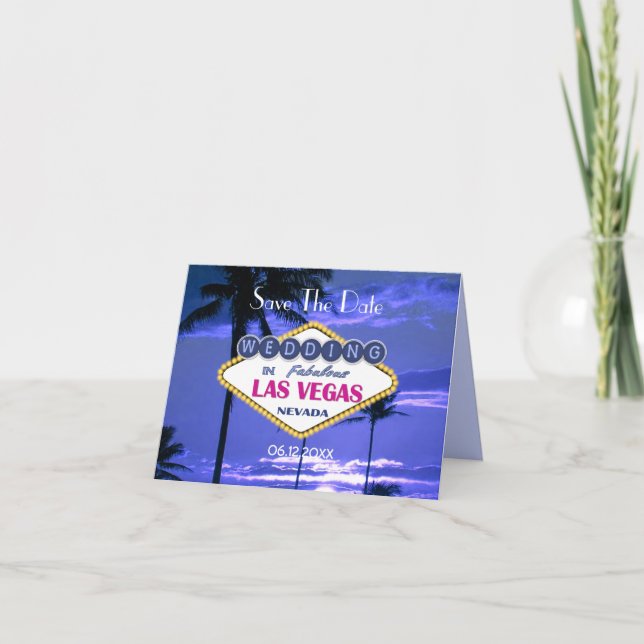 Anuncio Boda de Las Vegas - Guardar la fecha (Anverso)