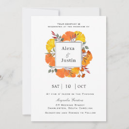 Anuncio Boda de Otoño de Hojas de Ginkgo