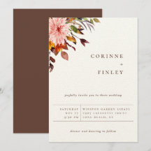 Boda de ramo de otoño rústico