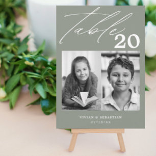 Anuncio Boda de sabios minimalistas Número de tabla dos im