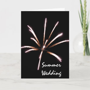 Anuncio Boda de verano de fuegos artificiales Salven la fe