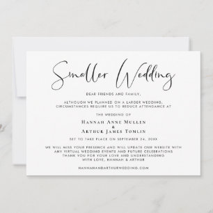 Anuncio Boda Elegante Reducida y Pequeña
