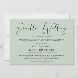 Anuncio Boda Elegante y Chic de Tamaño Reducido en Verde S
