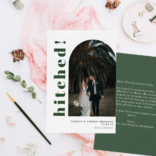 Anuncio Boda Elopement de fotografía de arte con tipografí